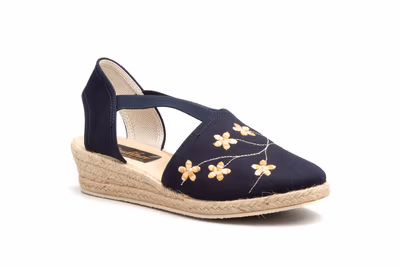 Yute Mujer Lona Marino Cuña - 2