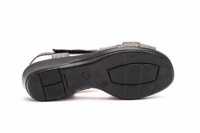 Sandalias Mujer Piel Negro - 4