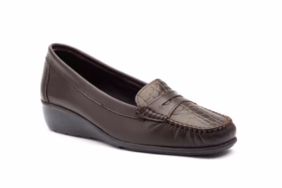 Kiowa Mujer PIel Marrón Antifaz Cuña - 2