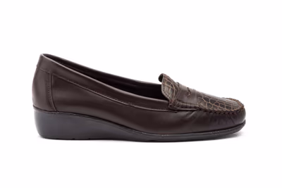 Kiowa Mujer PIel Marrón Antifaz Cuña - 3