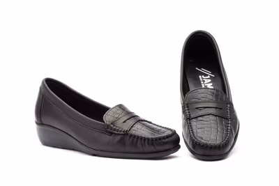 Kiowa Mujer PIel Negro Antifaz Cuña