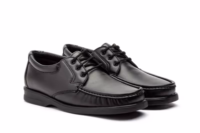 Zapatos Hombre Piel Cordones - 5