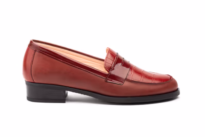 Zapatos Mujer Piel Burdeos - 3