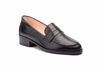 Zapatos Mujer Piel Negro - 2