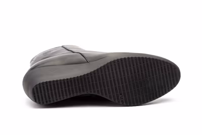 Botín Mujer Piel Negro Cuña - 4