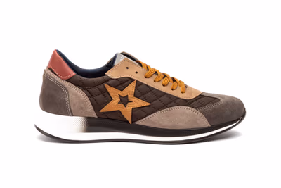 Deportivos Hombre Piel Marrón Estrella - 3