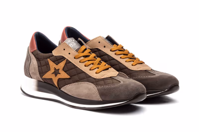 Deportivos Hombre Piel Marrón Estrella - 5
