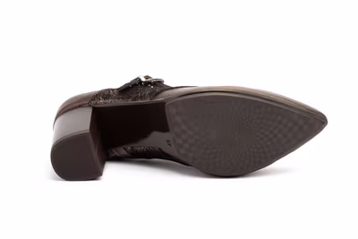 Zapatos Mujer Piel Galaxy Nut Tacón Hebilla - 4