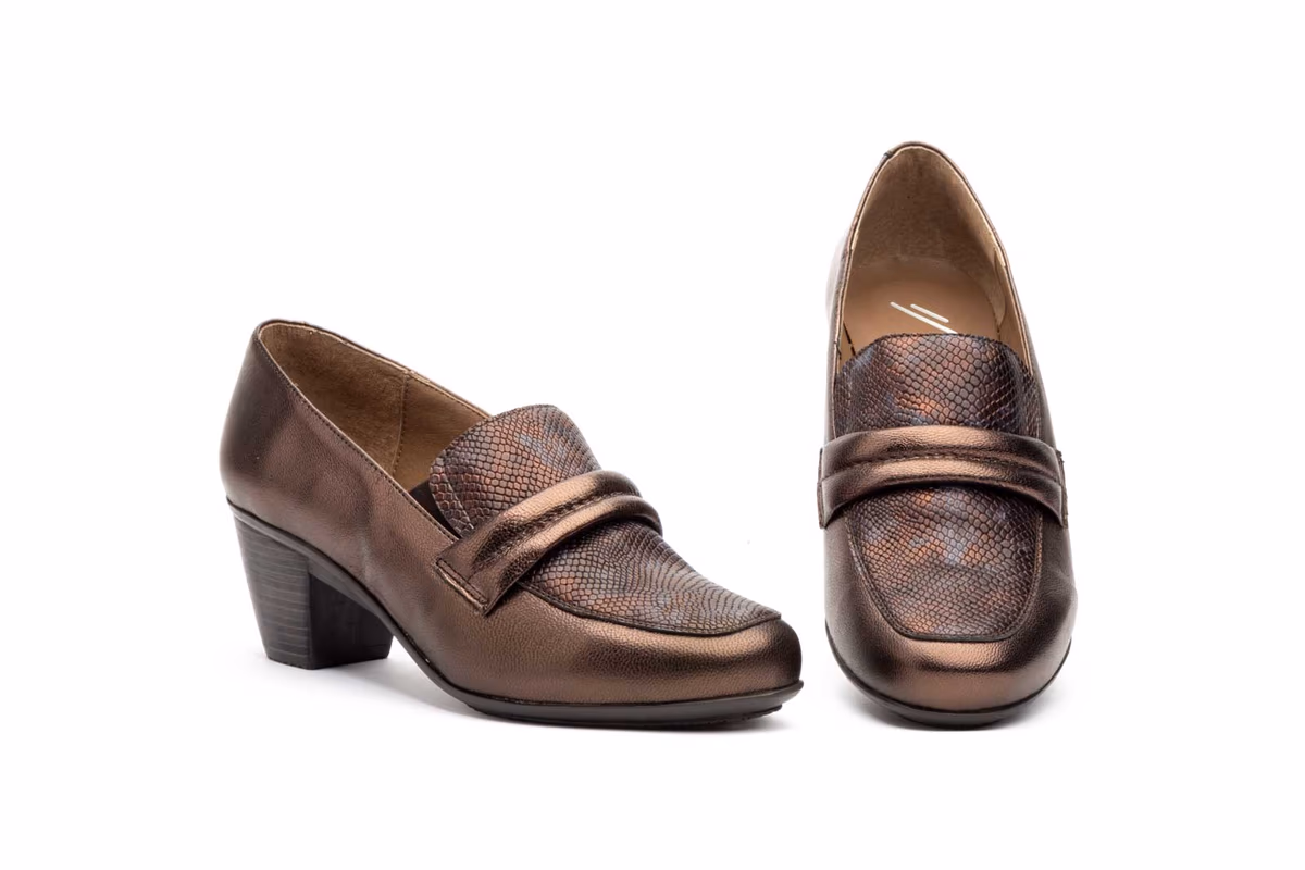 Zapatos Mujer Piel Galaxy Nut Elásticos