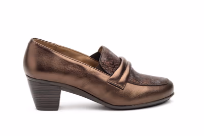 Zapatos Mujer Piel Galaxy Nut Elásticos - 3