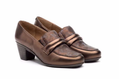 Zapatos Mujer Piel Galaxy Nut Elásticos - 5