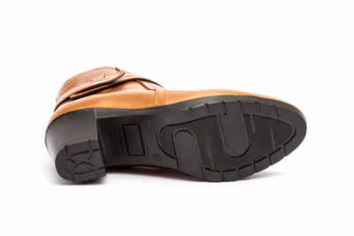 Botín Mujer Piel Cuero Tacón - 4