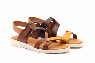 Sandalias Mujer Piel Cuero - 5