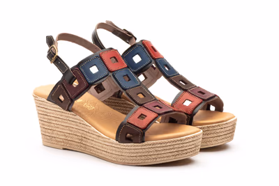 Sandalias Mujer Piel Multicolor - 5