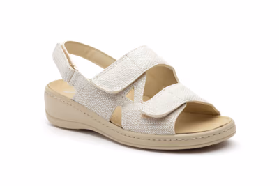 Sandalias Mujer Piel Hielo Velcro - 2