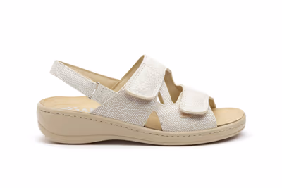 Sandalias Mujer Piel Hielo Velcro - 3