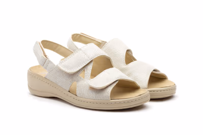 Sandalias Mujer Piel Hielo Velcro - 5