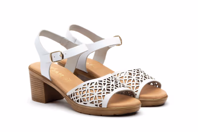 Sandalias Mujer Piel Blanco JAM ref. 7065 - 5