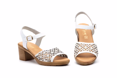 Sandalias Mujer Piel Blanco JAM ref. 7065 - 1
