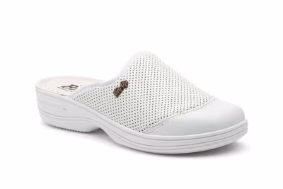 Zuecos Mujer Licra Piel Blanco BioUp - 2