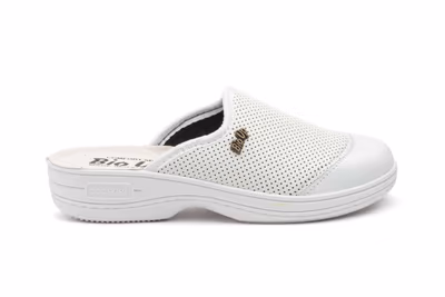 Zuecos Mujer Licra Piel Blanco BioUp - 3