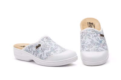 Zueco Mujer Licra Ida Blanco BioUp