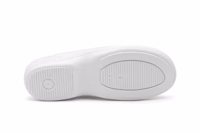 Zuecos Mujer Piel Blanco Perforado BioUp - 4