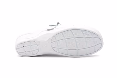 Zuecos Mujer Piel Azul Perforado Hebilla BioUp - 4