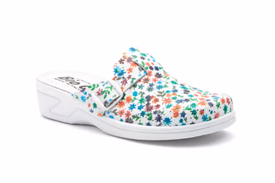 Zuecos Mujer Piel Multi Perforado Hebilla BioUp - 2