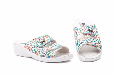Zuecos Mujer Piel Multi Velcro BioUp