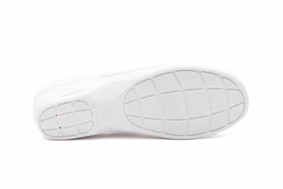 Zuecos Mujer Piel Blanco Velcro BioUp - 4