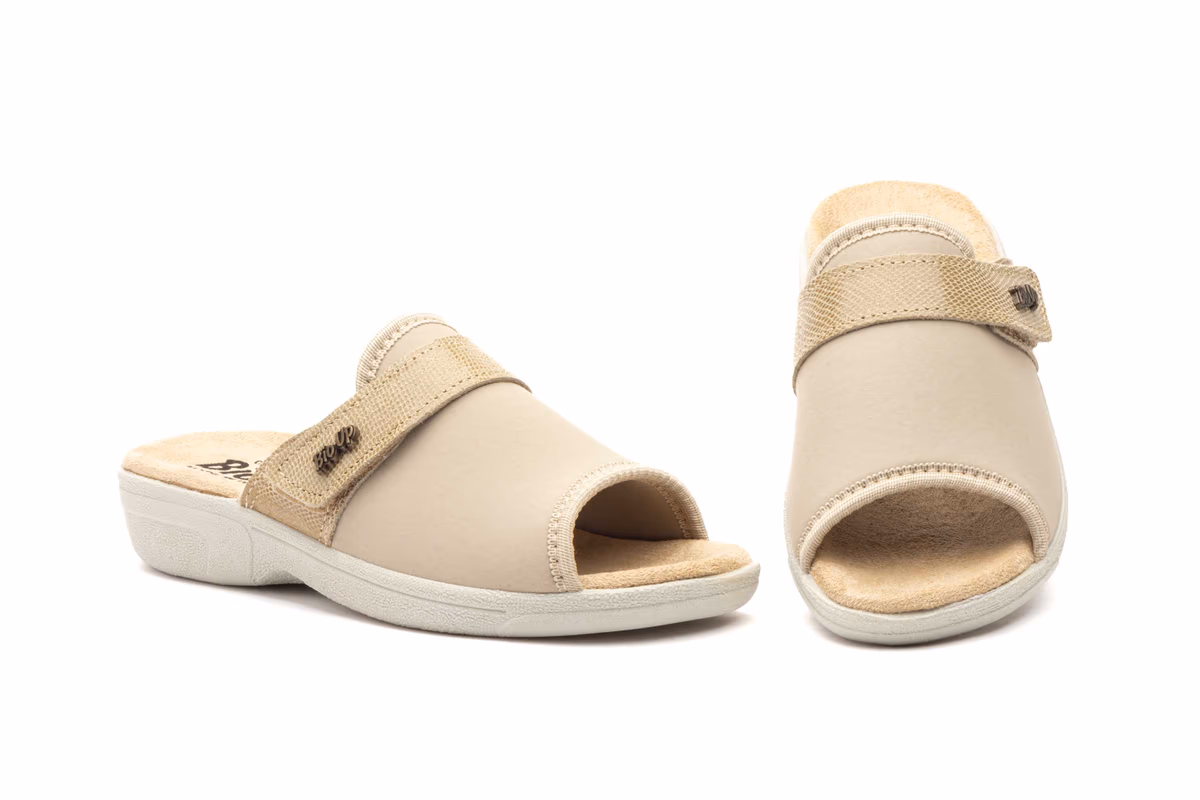 Sandalias Mujer Licra Beige BioUp