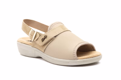 Sandalias Mujer Licra Beige Correa BioUp - 2
