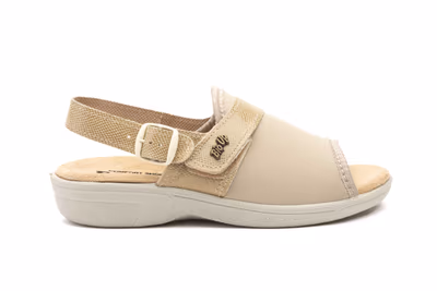 Sandalias Mujer Licra Beige Correa BioUp - 3