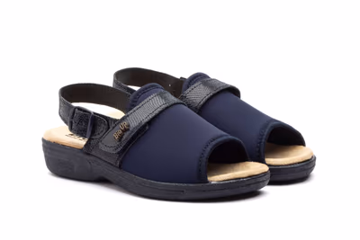 Sandalias Mujer Licra Azul Correa BioUp - 5
