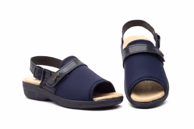 Sandalias Mujer Licra Azul Correa BioUp