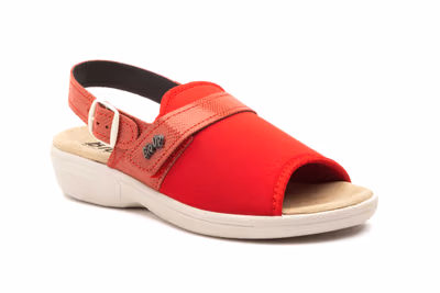 Sandalias Mujer Licra Rojo Correa BioUp - 2