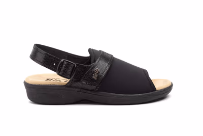 Sandalias Mujer Licra Negro Correa BioUp - 3