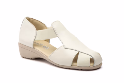 Sandalias Mujer Piel Hielo Elástico Cuña - 2