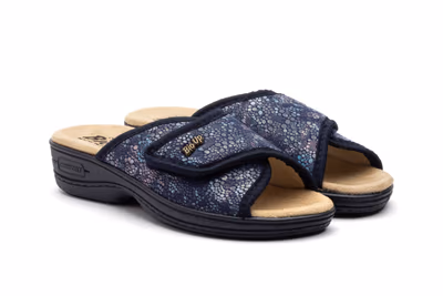 Sandalias Mujer Licra Ida Marino Velcro BioUp - 5