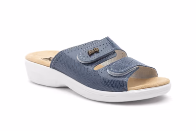 Zuecos Mujer Piel Net Avión Velcro BioUp - 2