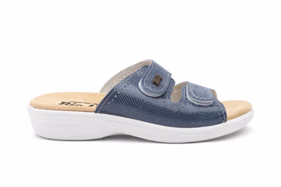 Zuecos Mujer Piel Net Avión Velcro BioUp - 3