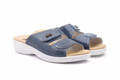 Zuecos Mujer Piel Net Avión Velcro BioUp - 5