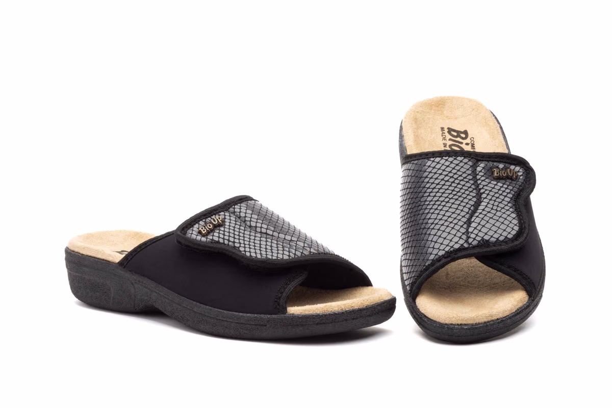Sandalias Mujer Licra Negro BioUp