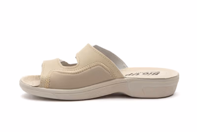 Zuecos Mujer Piel Beige Velcro BioUp - 4