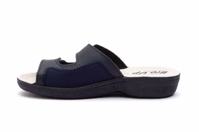 Zuecos Mujer Piel Azul Velcro BioUp - 4