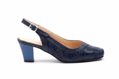 Zapatos Mujer Piel Marino  - 3