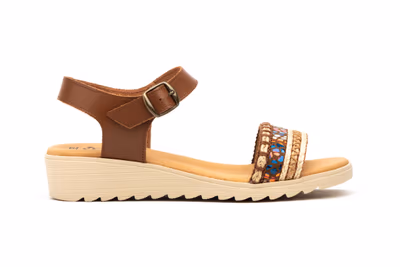 Sandalias Mujer Piel Cuero Multi - 3