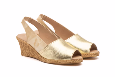 Sandalias Mujer Piel Dorado - 5
