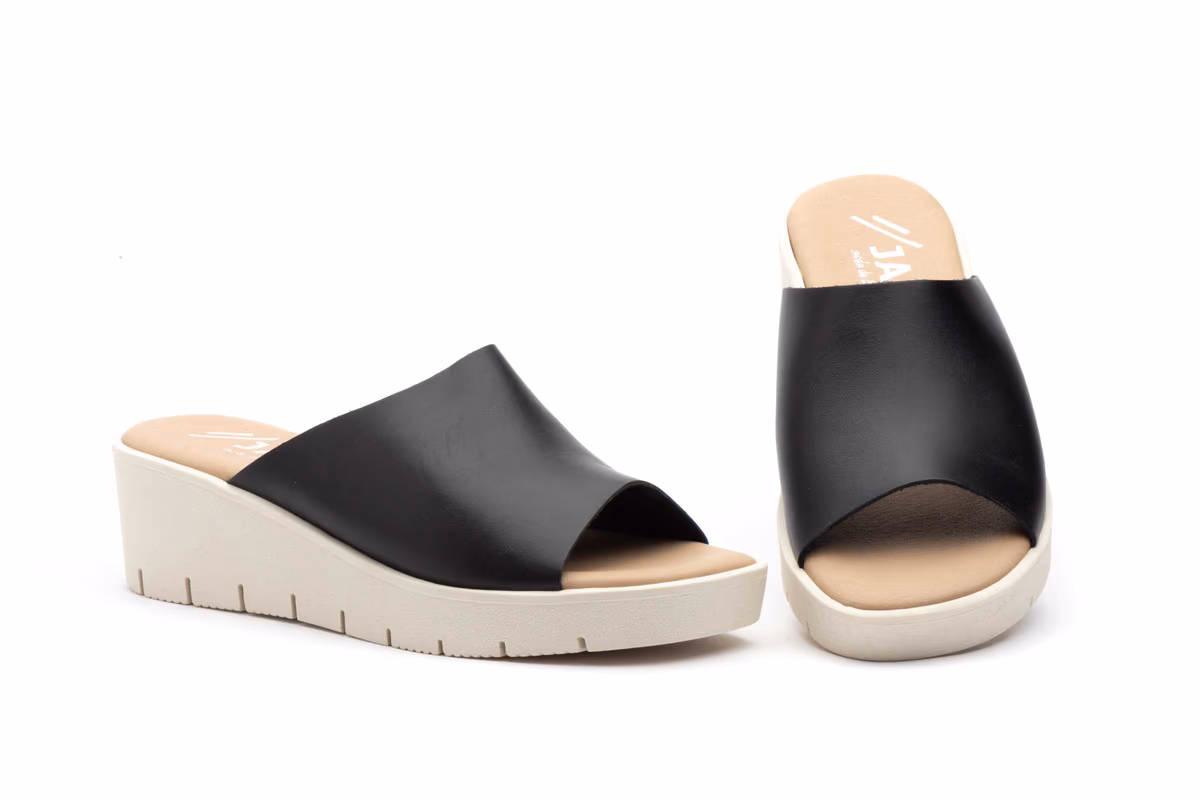 Sandalias Mujer Piel Negro